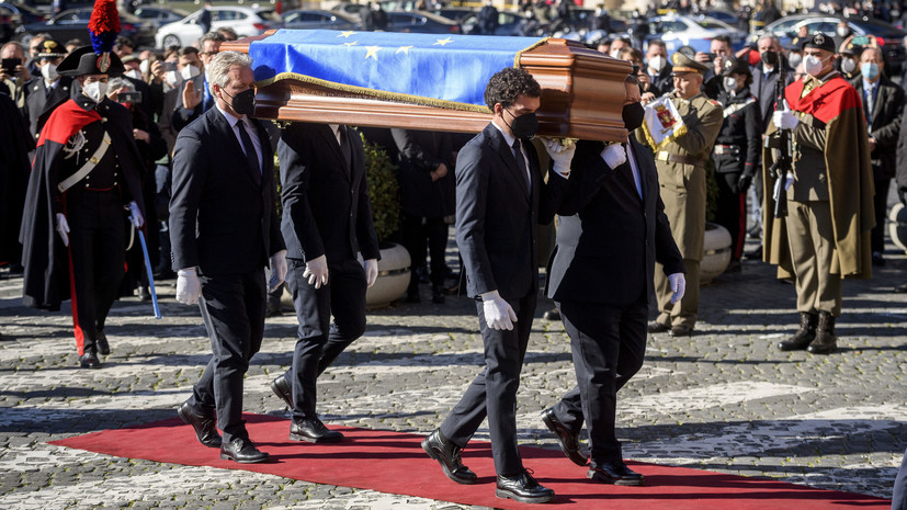 В Риме проходят похороны главы Европарламента Давида Сассоли
