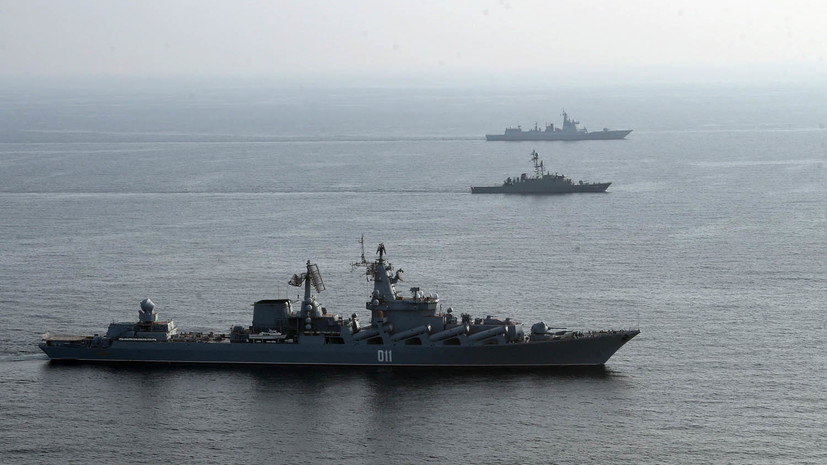 Россия и Китай провели военное учение «Мирное море — 2022» в Аравийском море