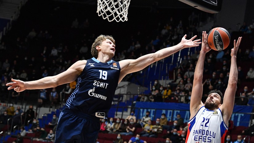 «Зенит» обыграл «Анадолу» в матче баскетбольной Евролиги