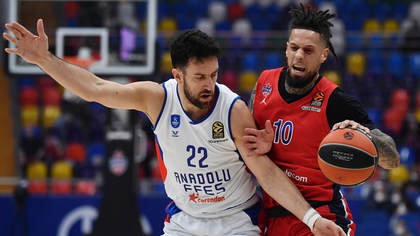 ЦСКА уступил «Анадолу» в матче Евролиги