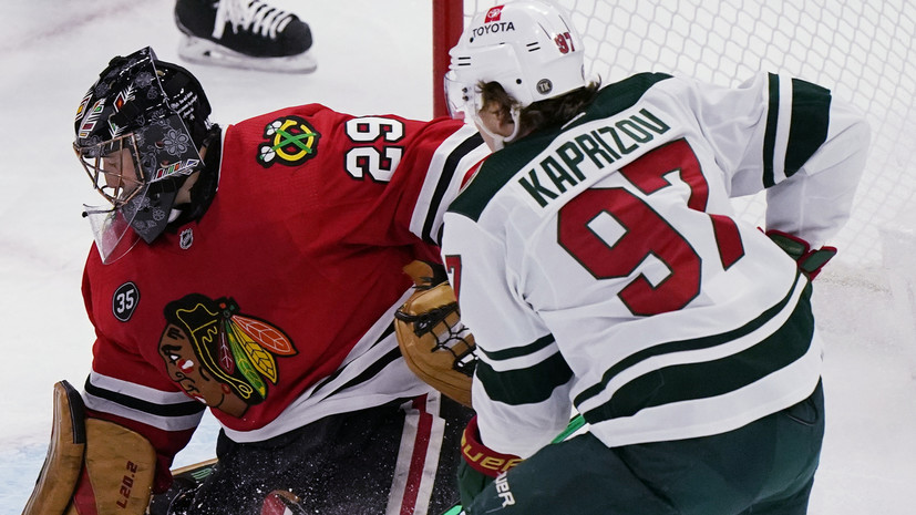 Гол Капризова помог «Миннесоте» разгромить «Чикаго» в матче НХЛ
