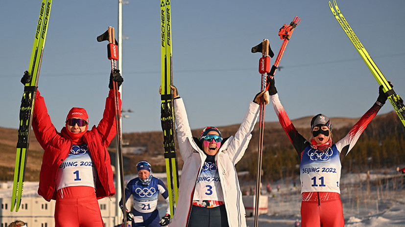 Первая медаль: Непряева выиграла серебро в скиатлоне на ОИ-2022 в Пекине