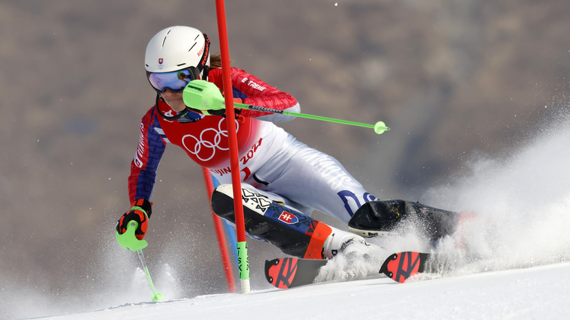 Словацкая горнолыжница Вльгова стала олимпийской чемпионкой в слаломе