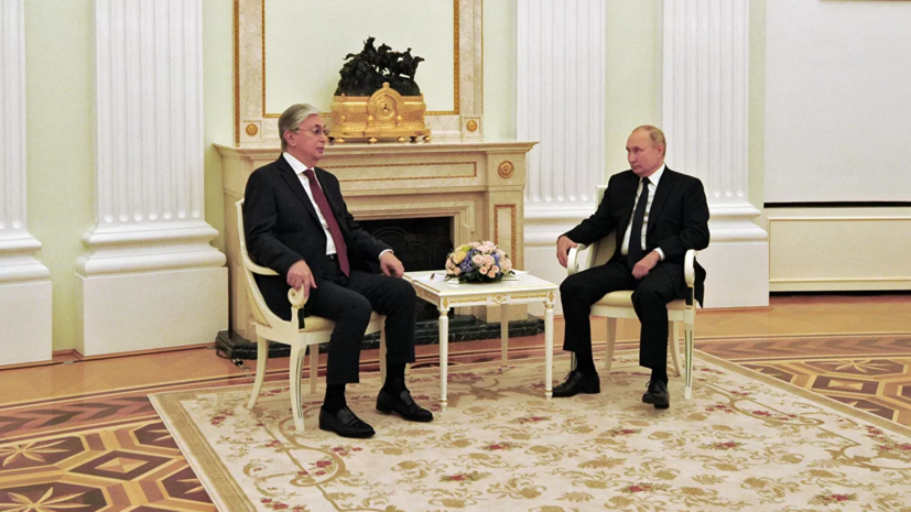 Переговоры Путина и Токаева продлились более 3,5 часа