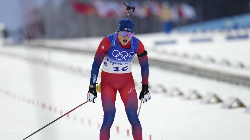 Йоханнес Бё выиграл биатлонный спринт на Олимпиаде, Цветков — четвёртый