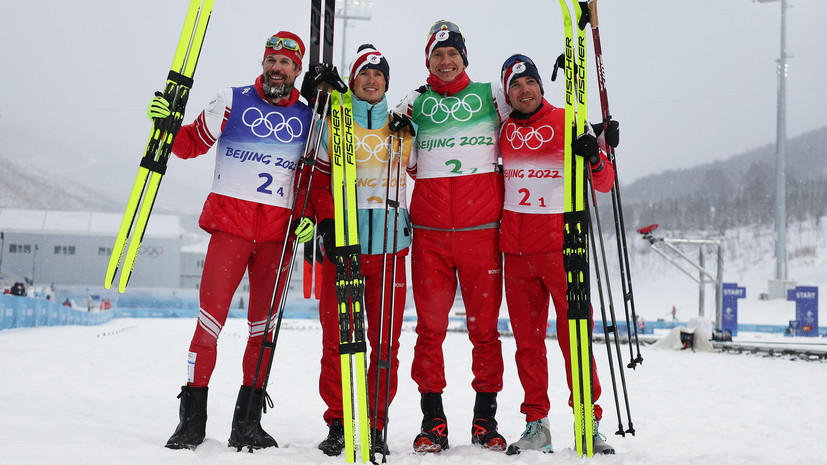 Путин поздравил российских лыжников с золотом в эстафете на Олимпиаде в Пекине