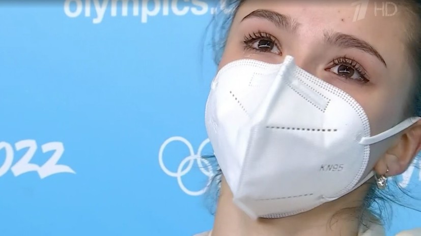 Валиева расплакалась во время интервью Первому каналу