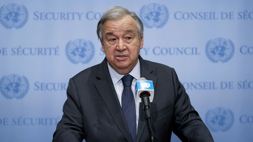 Генсек ООН Гутерреш назвал признание Россией ДНР и ЛНР нарушением суверенитета Украины