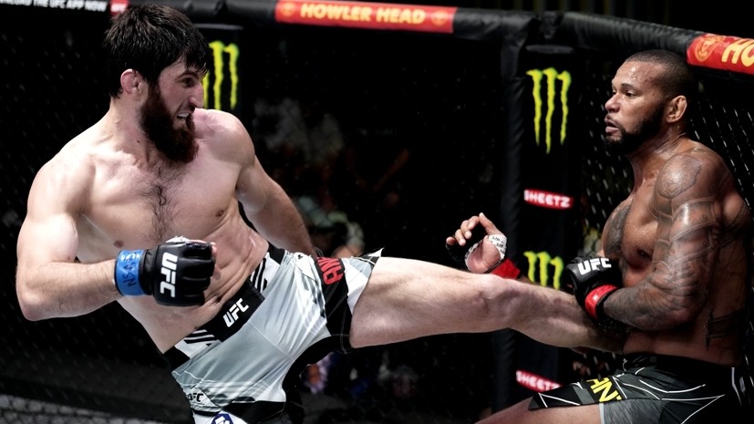 Единогласное решение и нокаут коленом в прыжке: как Анкалаев и Мурзаканов одержали победы на UFC Fight Night 203