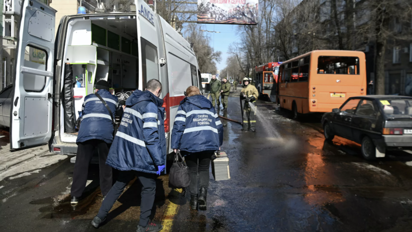 Число госпитализированных после обстрела Донецка возросло до 23