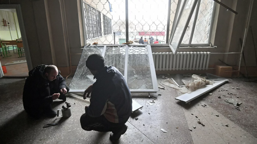 Очевидец рассказал о последствиях обстрела Донецка