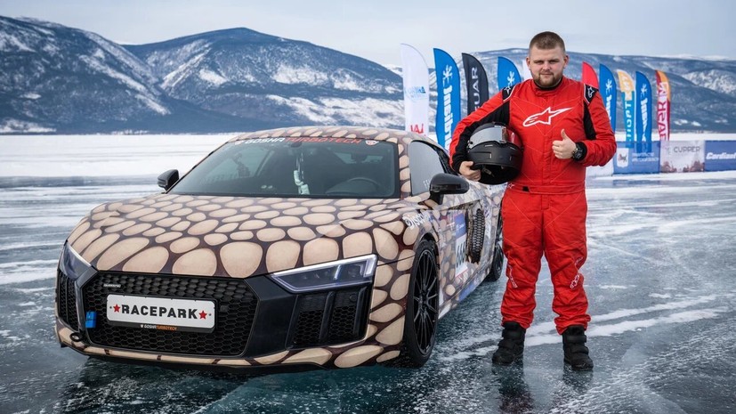 Автогонщик Тюриков поборолся за национальный рекорд на фестивале «Дни Скорости на льду Байкала»