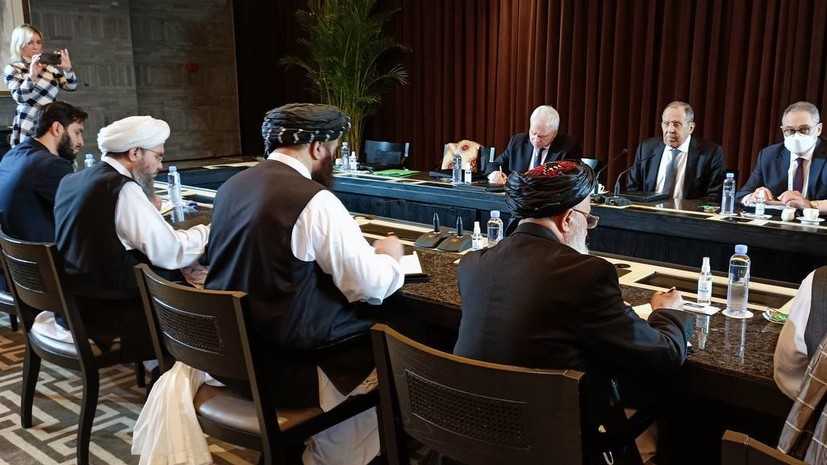 Лавров провёл встречу с исполняющим обязанности главы МИД Афганистана