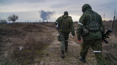 Ополченцы сил ЛНР и ДНР