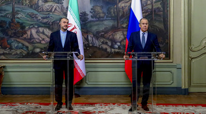 Главы МИД Ирана и России