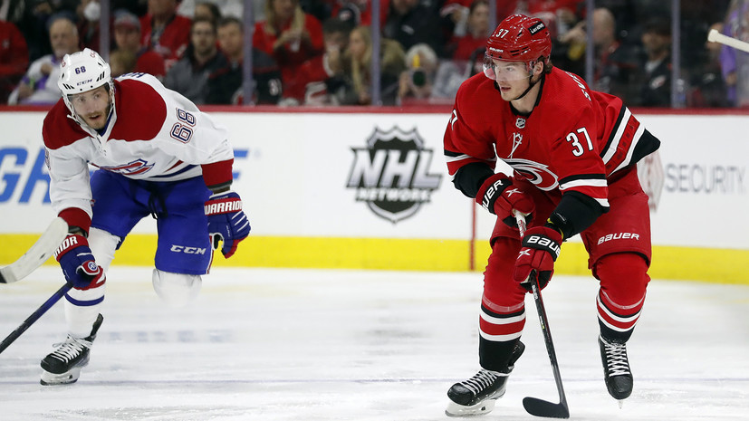 Дубль Свечникова помог «Каролине» обыграть «Монреаль» в матче НХЛ