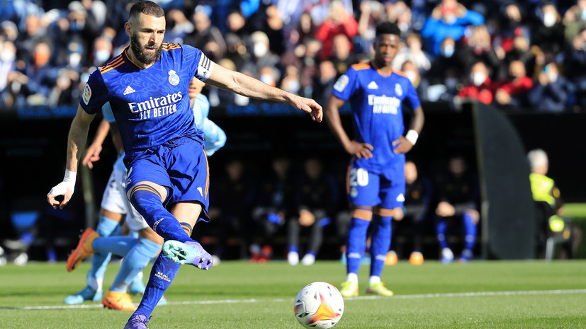 Дубль Бензема с пенальти принёс «Реалу» победу над «Сельтой» в Примере