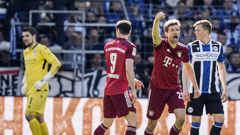 «Бавария» разгромила на выезде «Арминию» в матче Бундеслиги
