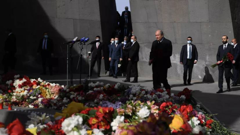 Российские дипломаты почтили память жертв геноцида армян в Ереване