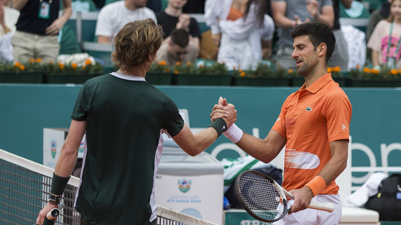 Джокович поздравил Рублёва с победой на турнире в Белграде