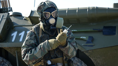 Военнослужащий войск радиационной, химической и биологической защиты РФ
