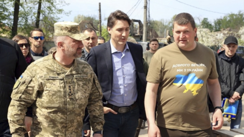 Премьер Канады Трюдо посетил Киев