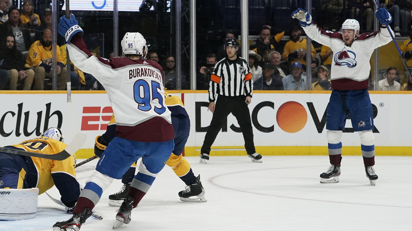Гол Ничушкина помог «Колорадо» победить «Нэшвилл» в матче плей-офф НХЛ