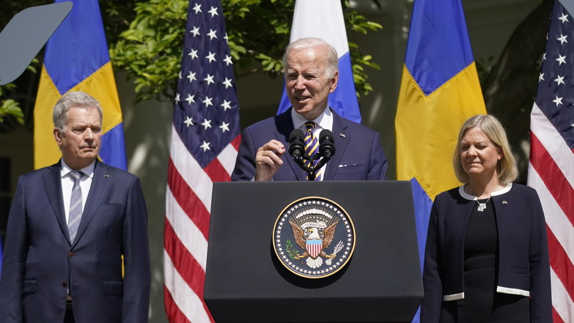 Байден направил конгрессу запрос на одобрение заявок Финляндии и Швеции на вступление в НАТО
