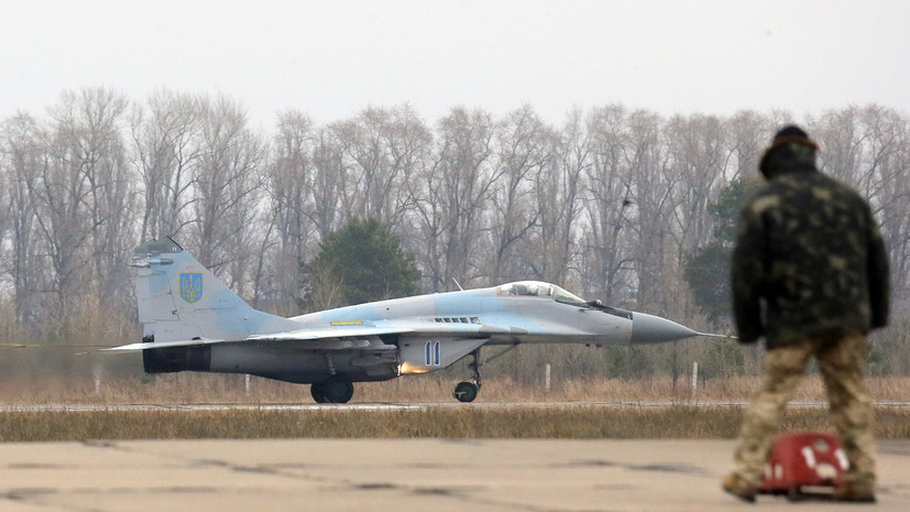 Российская авиация сбила украинский МиГ-29 в районе Краматорска