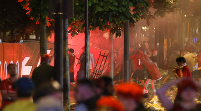 Беспорядки в Париже в день финала Лиги чемпионов