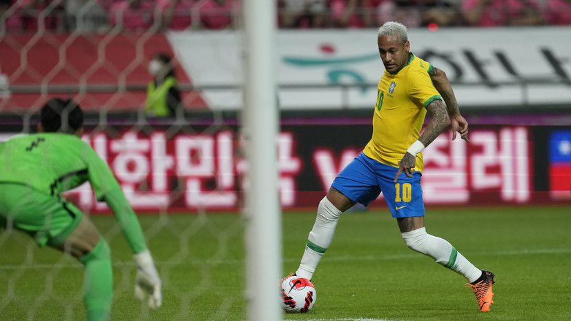 Дубль Неймара помог Бразилии разгромить Южную Корею в контрольном матче