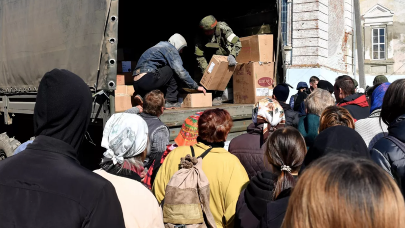 Груз с 60 тоннами гумпомощи прибыл в Донецк из Подмосковья