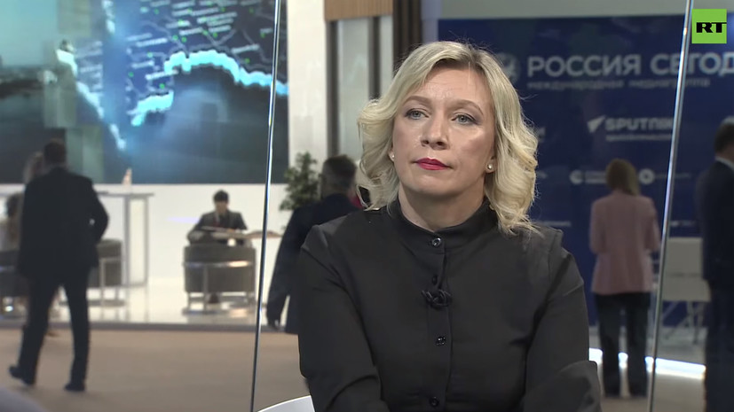 «ЕС ведёт абсолютно самоубийственную политику»: Захарова в интервью RT — о попытках изоляции РФ и поставках оружия Киеву