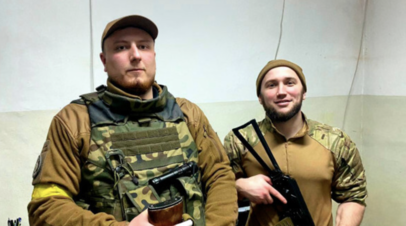 Командиры националистического подразделения «Кракен» Константин Немичев (слева) и Сергей Величко (позывной Чили)