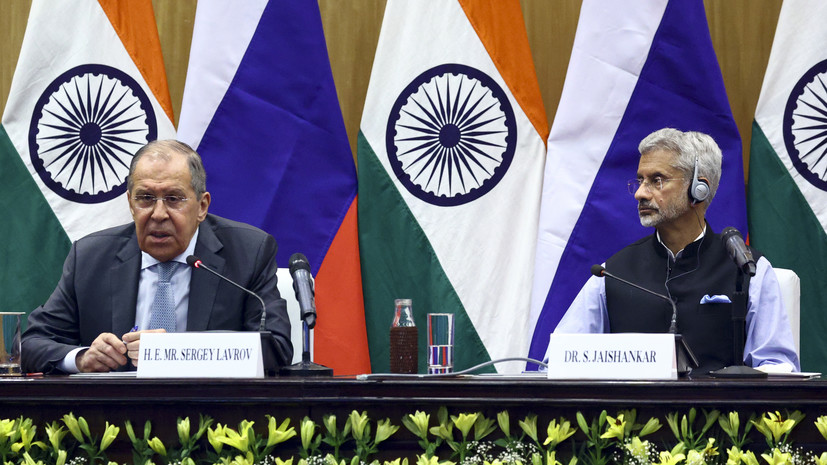 Лавров провёл встречу с главой МИД Индии Субраманьямом Джайшанкаром на полях G20