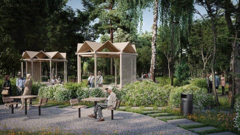 В Щукинском парке установили беседки в историческом стиле
