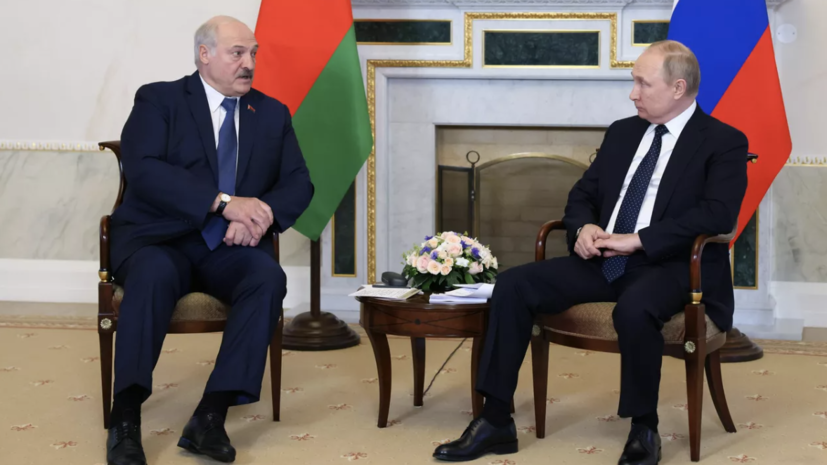 БЕЛТА: Лукашенко и Путин обсудили ситуацию с транзитом и спецоперацию на Украине