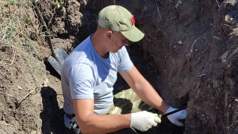 В Ставропольском крае поисковики нашли останки двух красноармейцев
