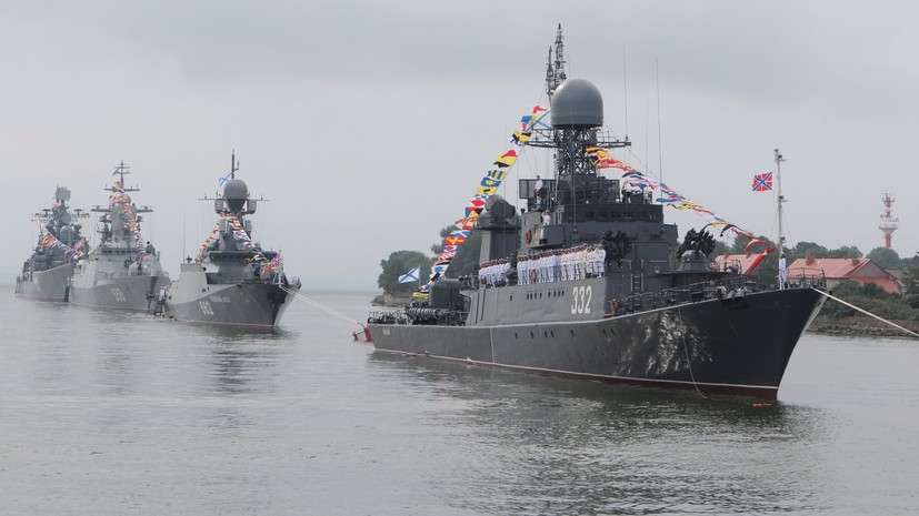 В Балтийске провели репетицию парада ко Дню ВМФ