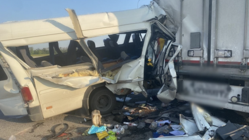 СК завёл дело после столкновения грузовика и автобуса в Краснодарском крае