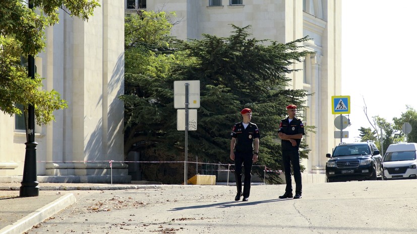 СК возбудил дело по факту взрыва на территории штаба Черноморского флота в Крыму