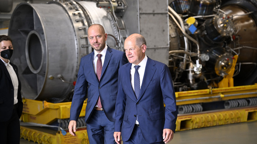 Шольц заявил об отсутствии препятствий для подключения турбины Siemens к «Северному потоку»