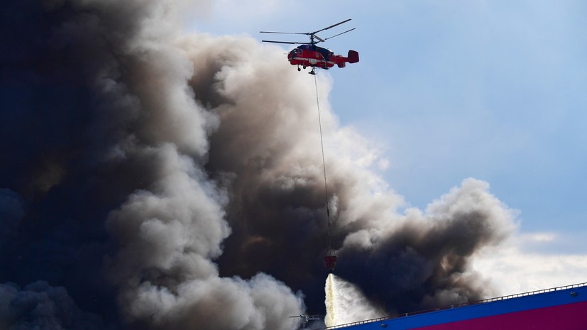 РИА Новости: один человек погиб при пожаре на складе OZON в Подмосковье
