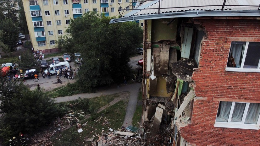 Жительница Омска рассказала о моменте обрушения дома