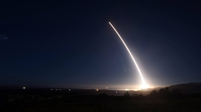 Испытания американской межконтинентальной баллистической ракеты Minuteman III
