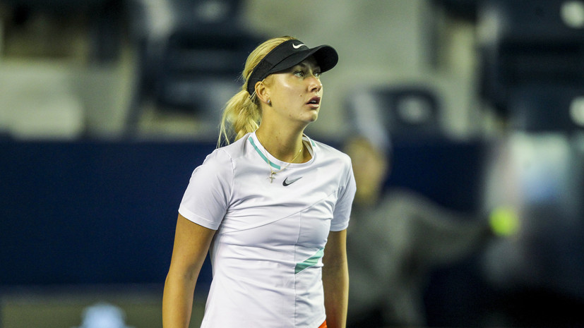 Потапова проиграла Парри и покинула теннисный турнир в Словении