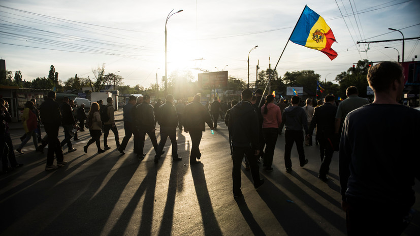 На антиправительственные протесты в Кишинёве собрались почти 45 тысяч человек