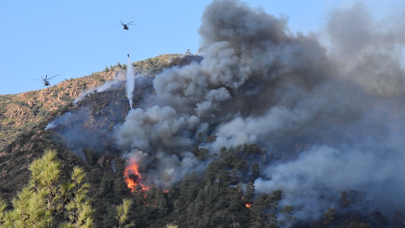 Son Dakika: принадлежащий России вертолёт разбился при тушении пожара в Турции