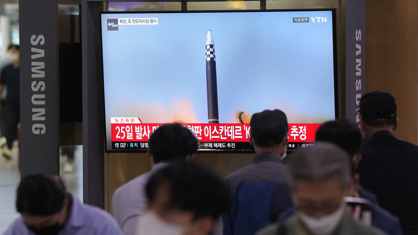 В Минобороны Японии выразили протест КНДР в связи с пуском ракет