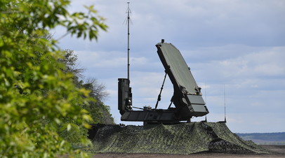 Многоканальная станция наведения ракет в составе зенитно-ракетной системы (ЗРС) С-300В4, задействованной в специальной военной операции